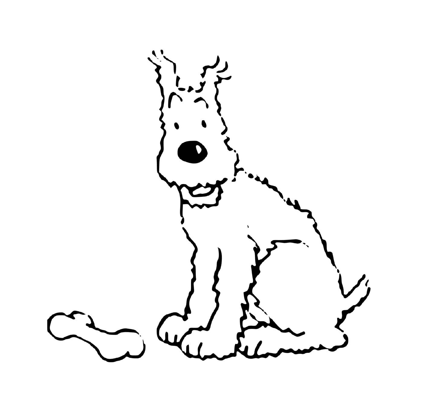   Milou, le chien fidèle 