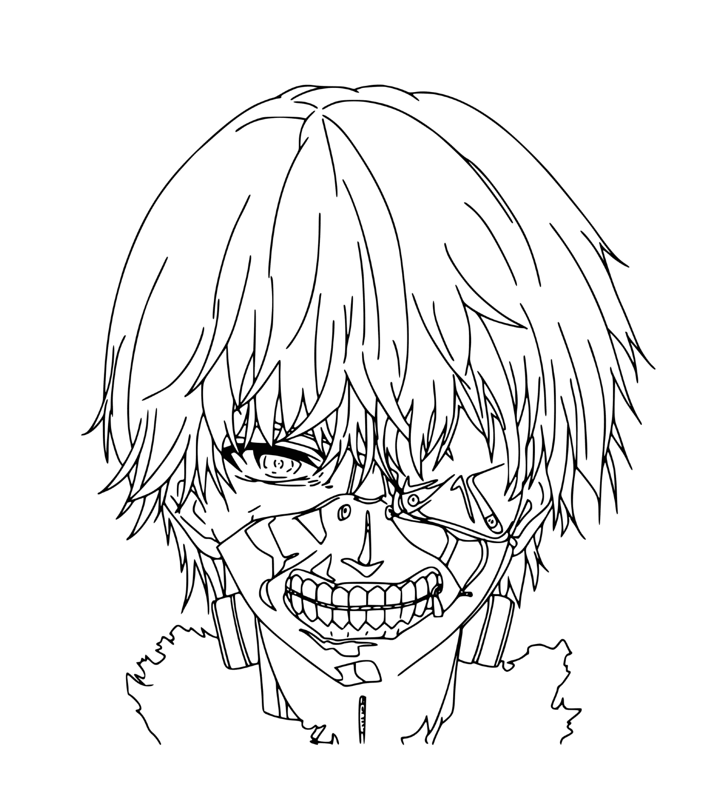   Ken Kaneki, le visage effrayant de Tokyo Ghoul 
