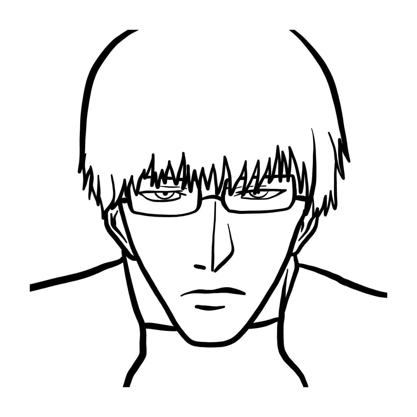   Kishou Arima, homme aux lunettes 