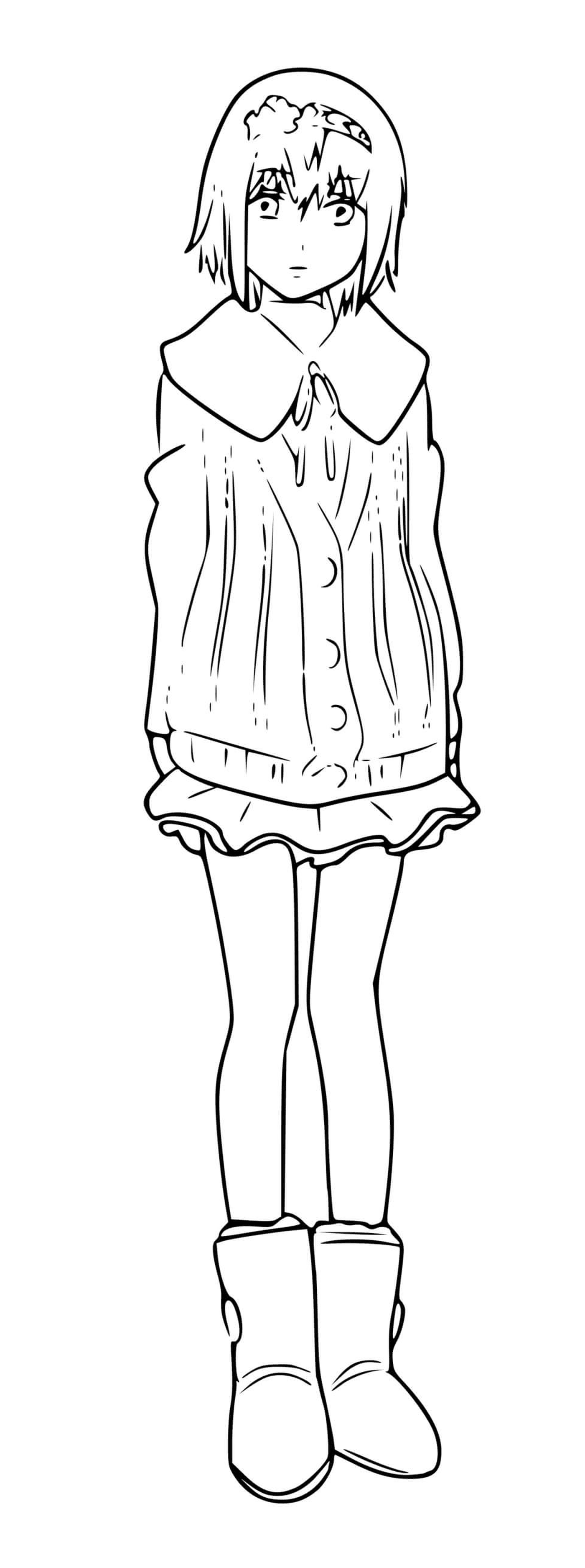   Hinami Fueguchi en robe 
