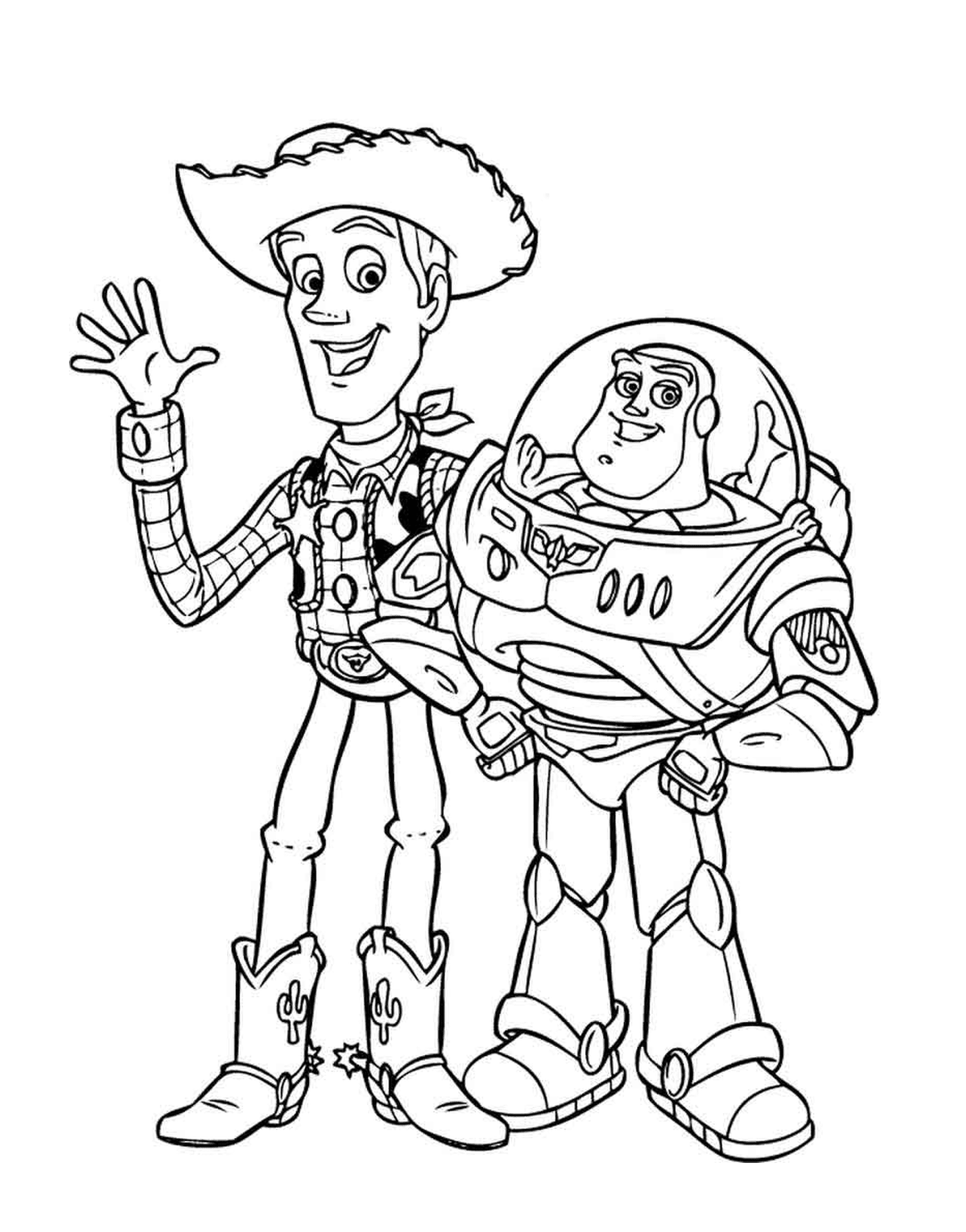   Buzz Lightyear et Woody, duo légendaire 