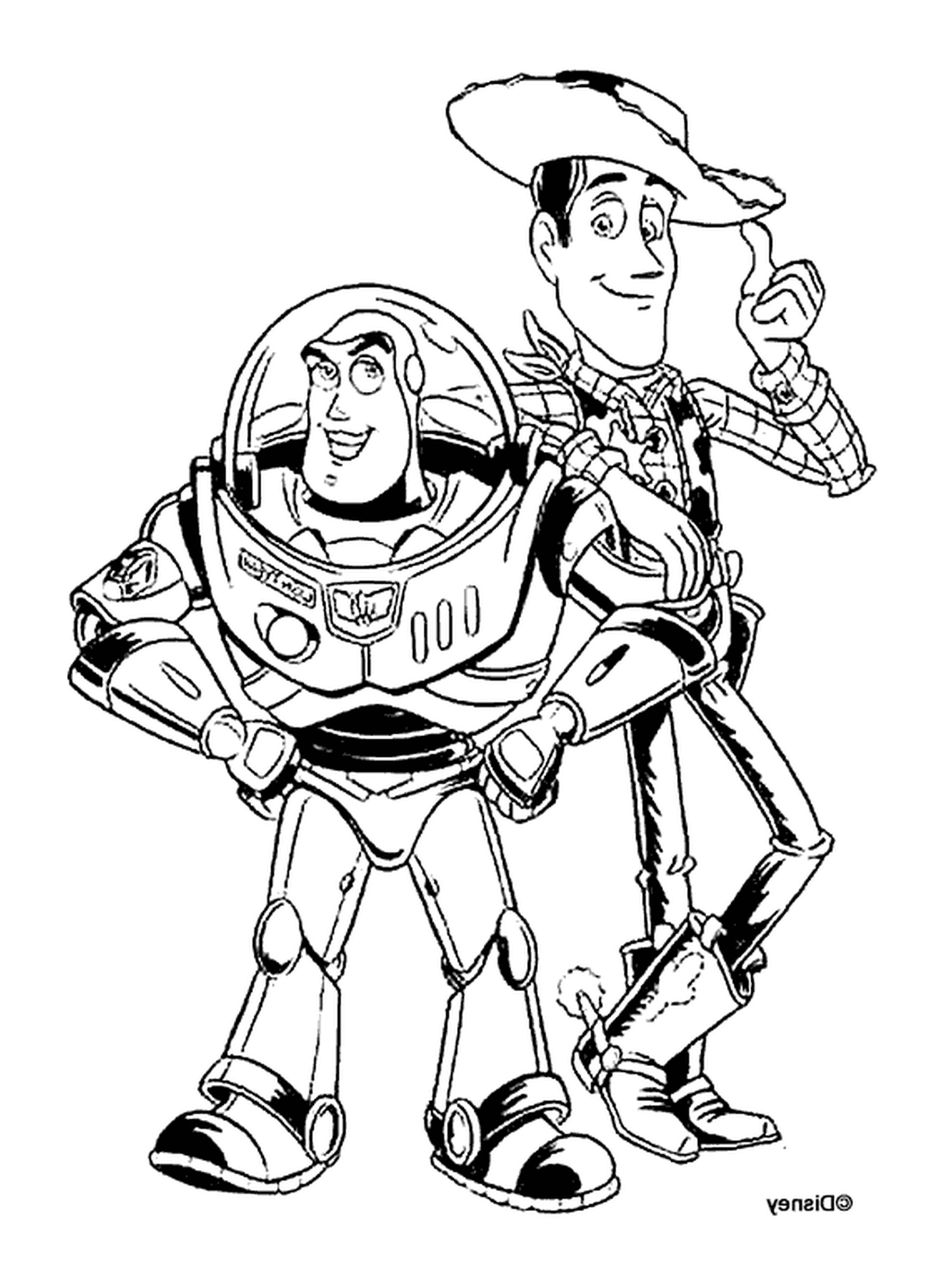   Buzz l'Éclair et Woody, duo légendaire 