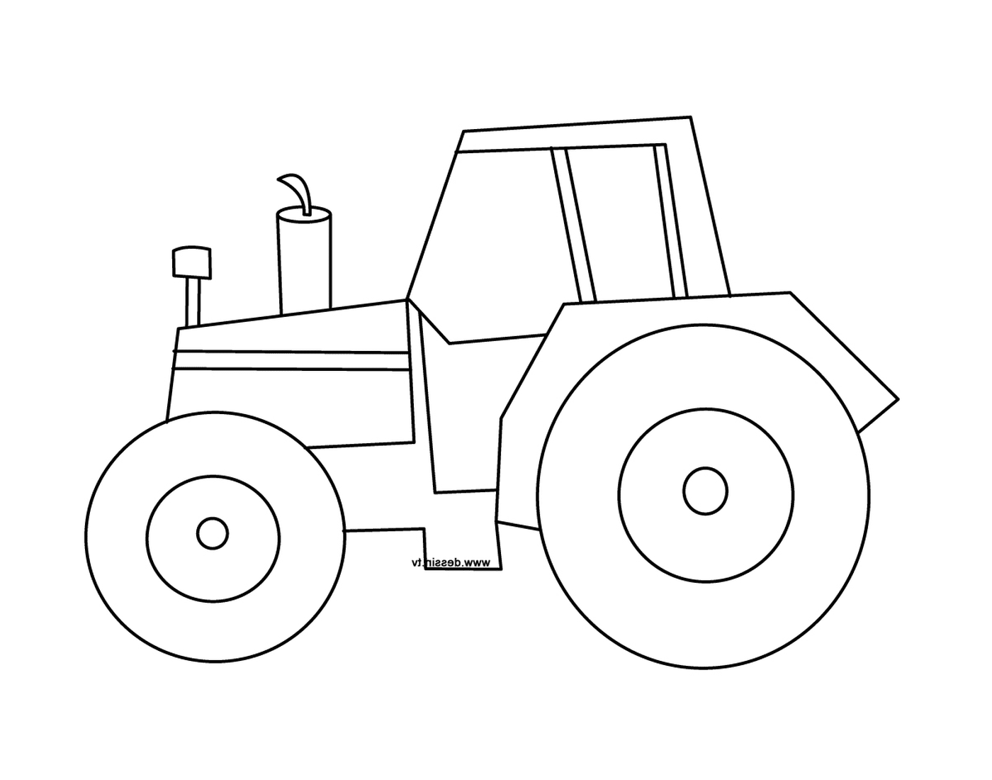   Tracteur facile pour maternelle, engin passionnant 