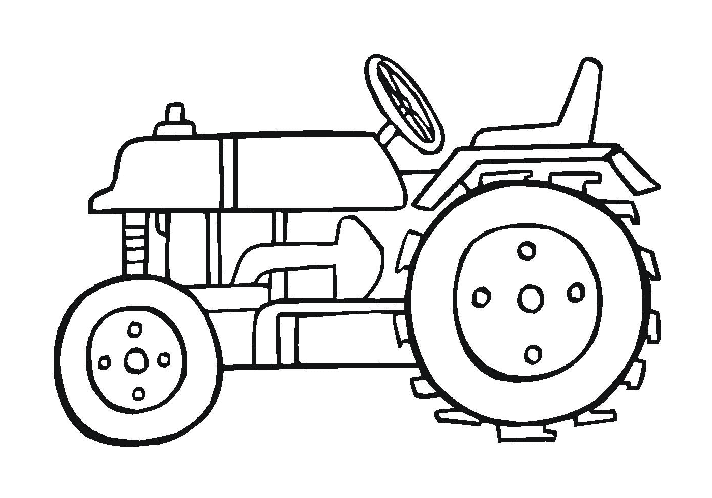   Tracteur puissant, machine agricole efficace 