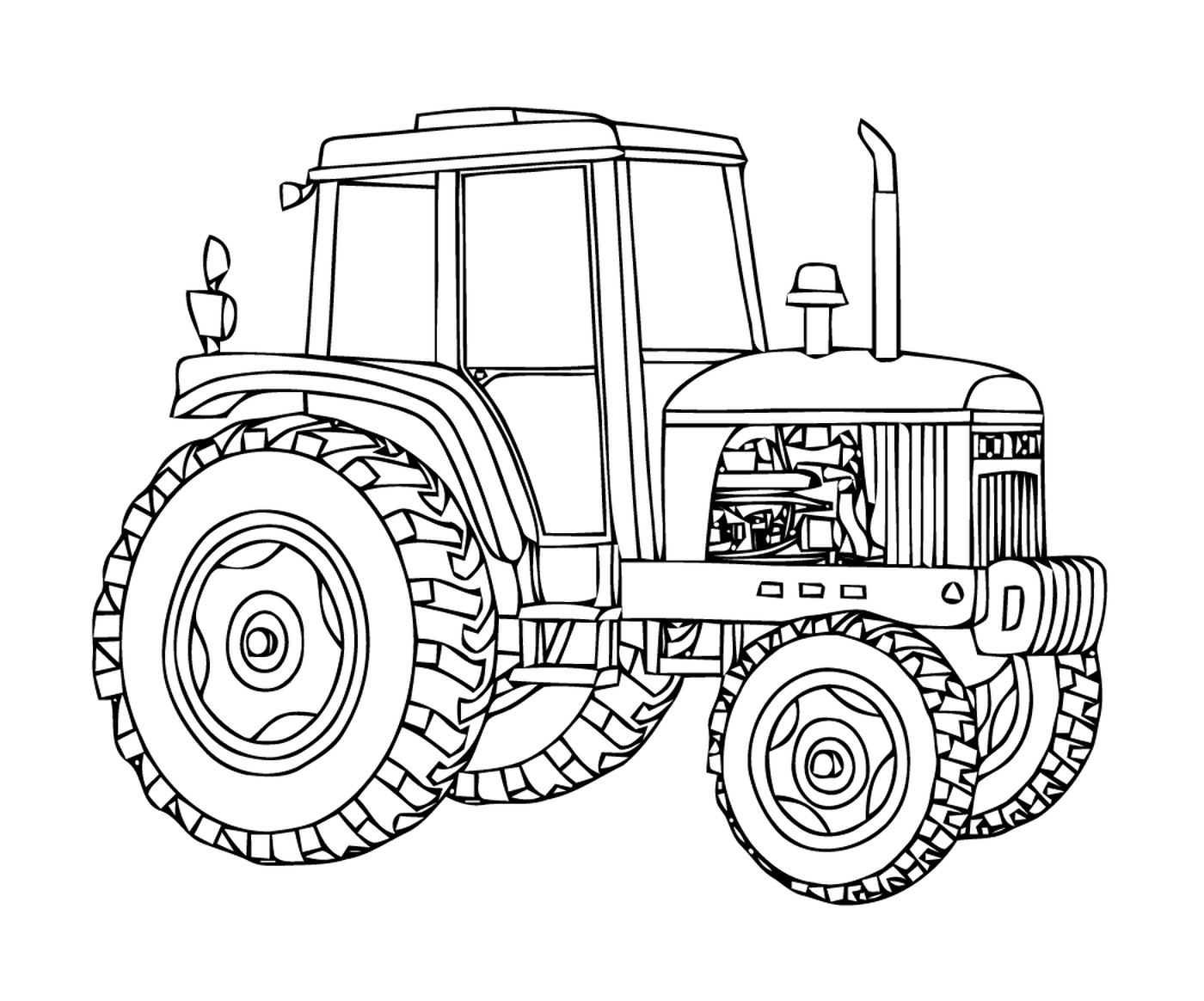   Petit tracteur rouge 