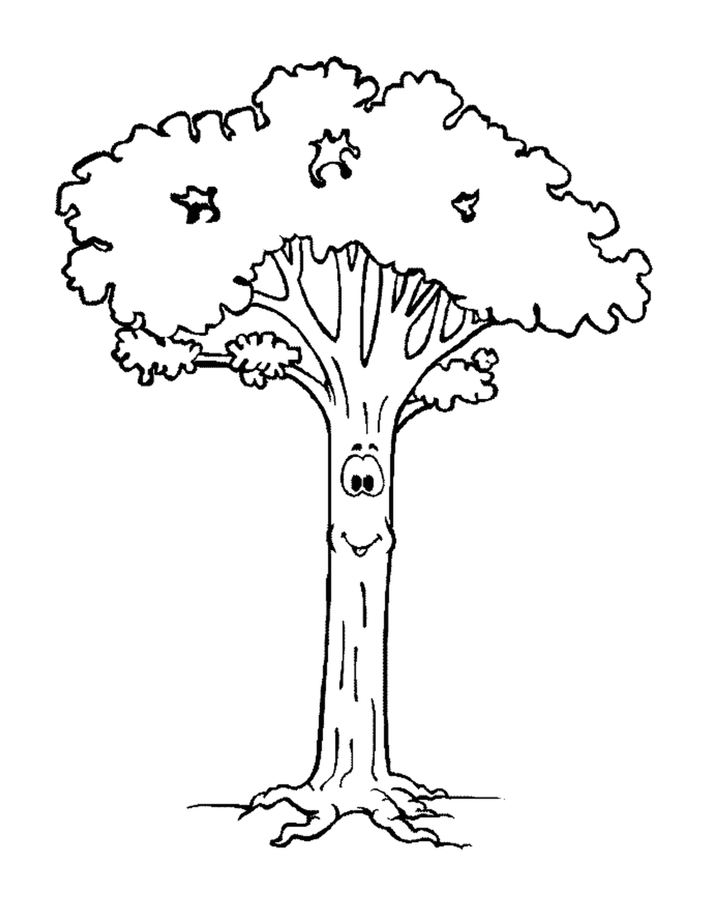   Un arbre avec un visage 