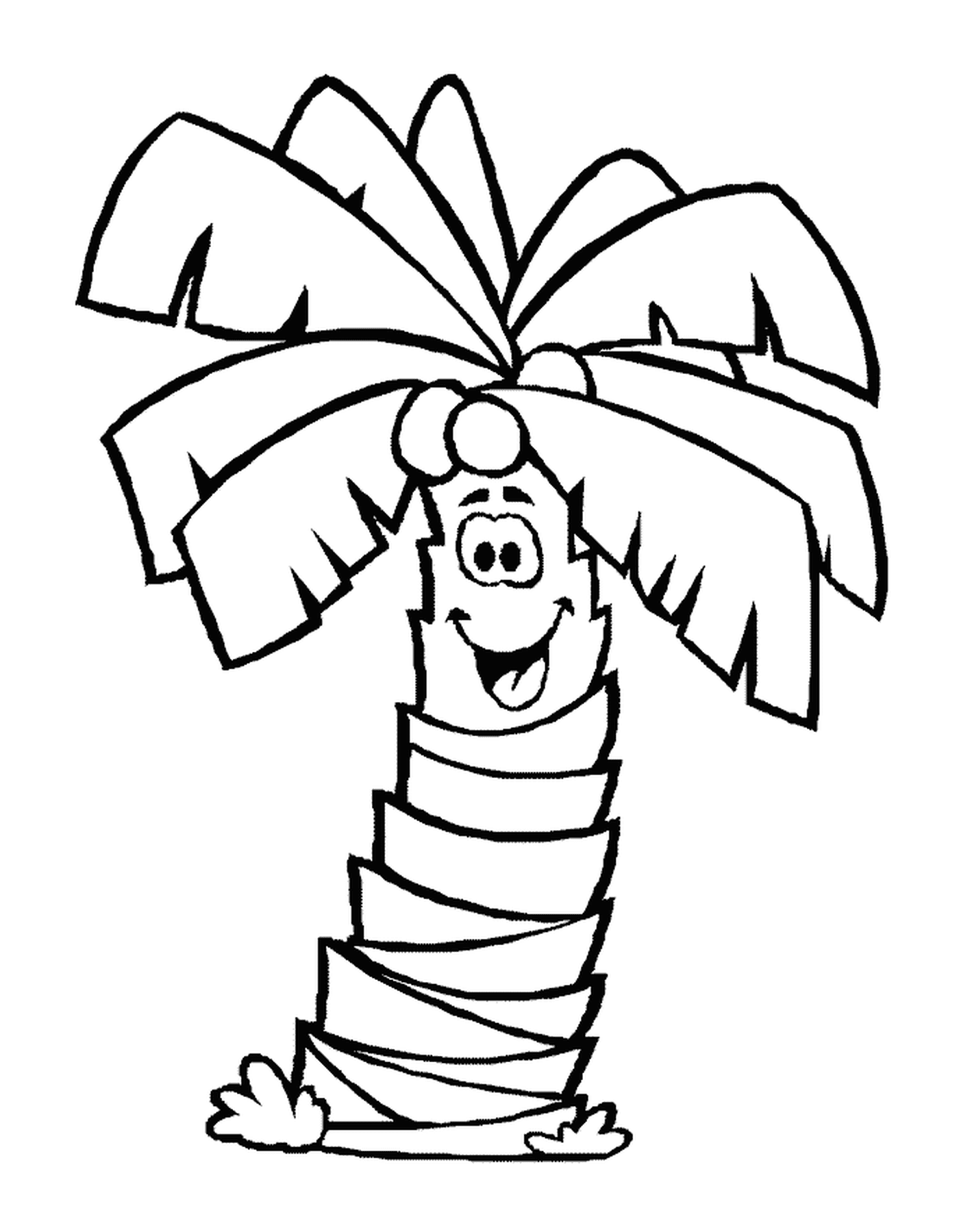   Un palmier souriant 