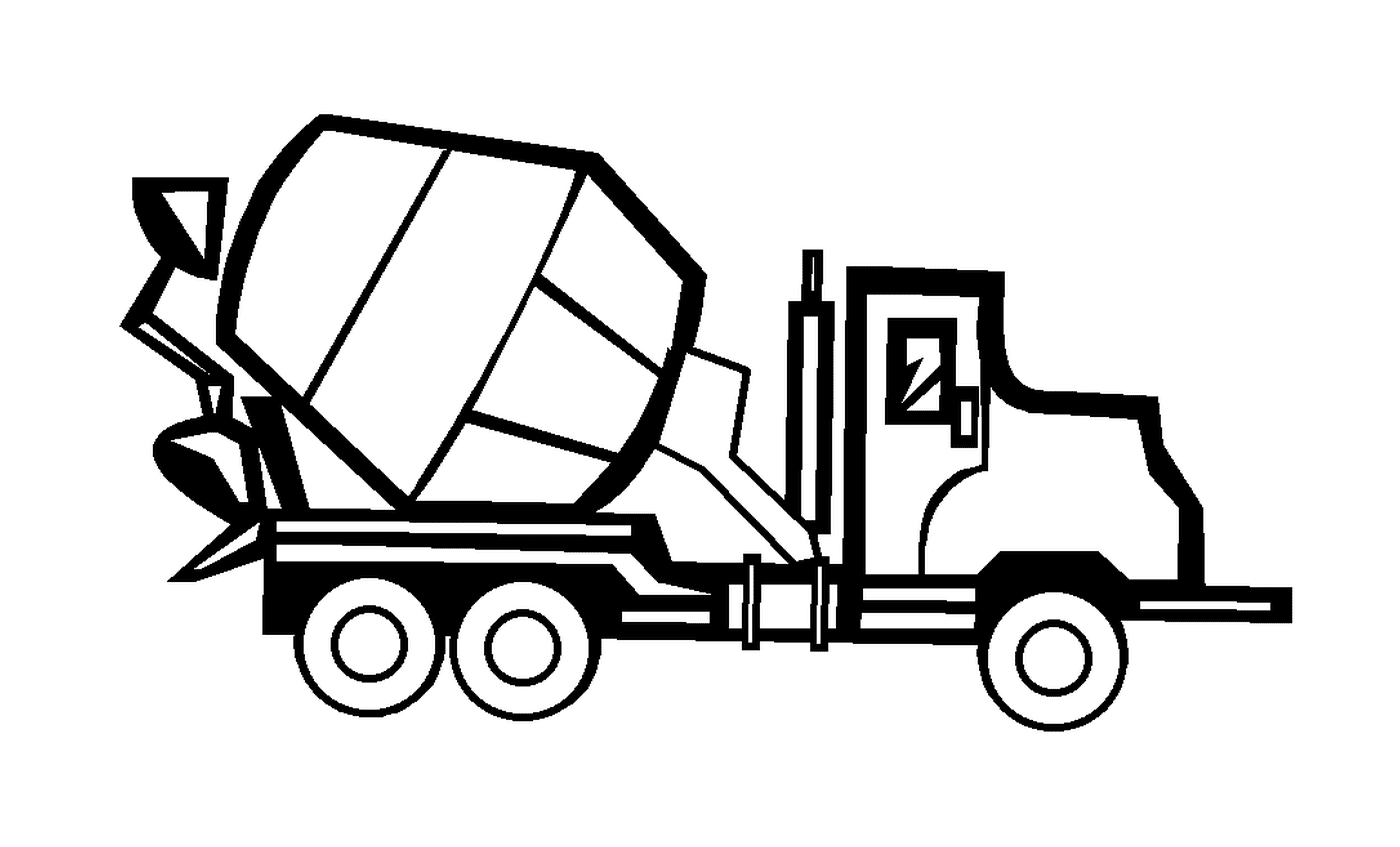   Un camion de bétonnage 