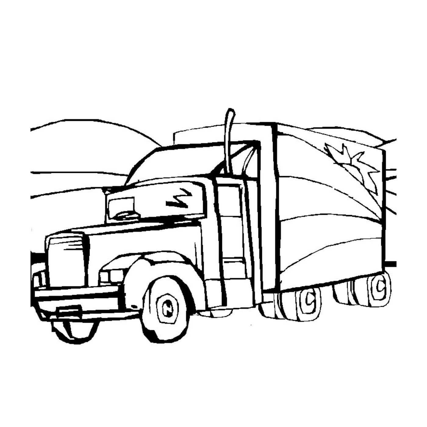   Un camion remorque 