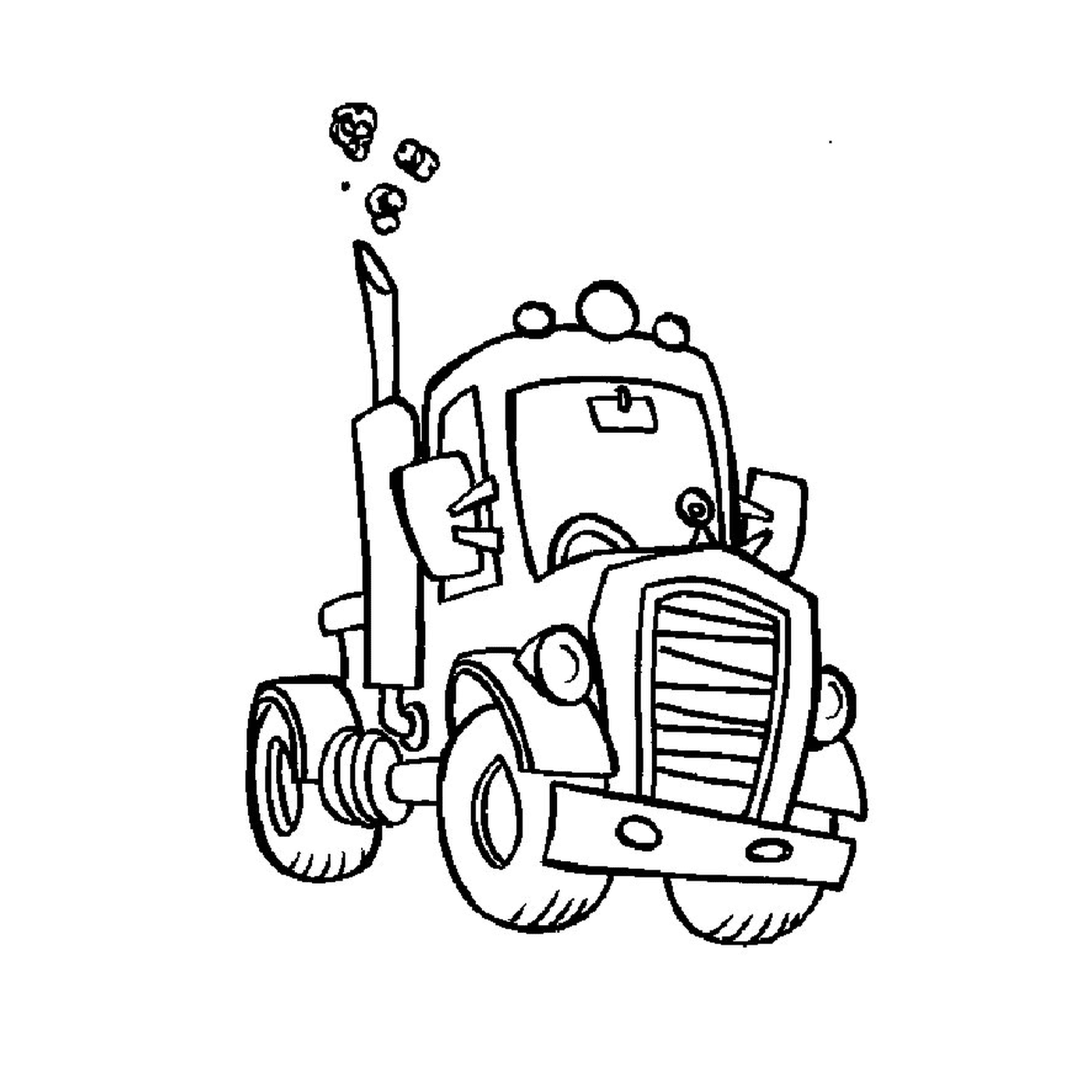   Un camion de dessin animé 