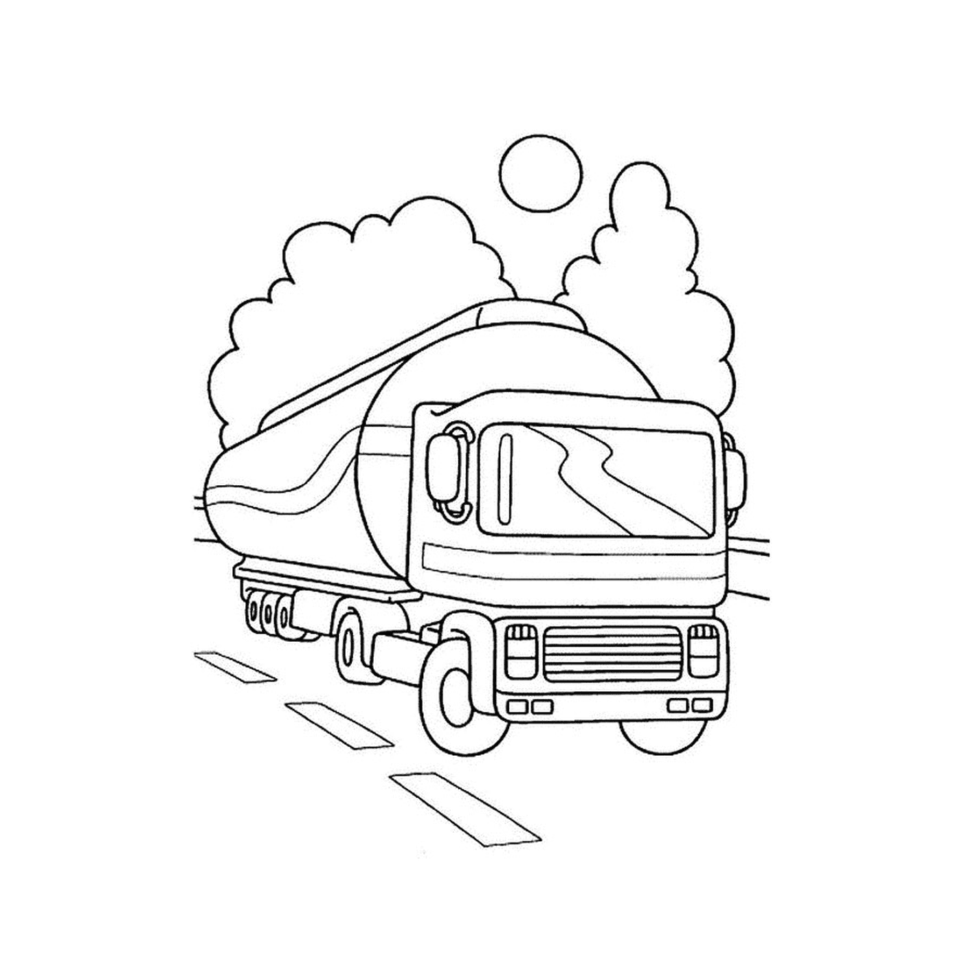   Un camion sur la route 