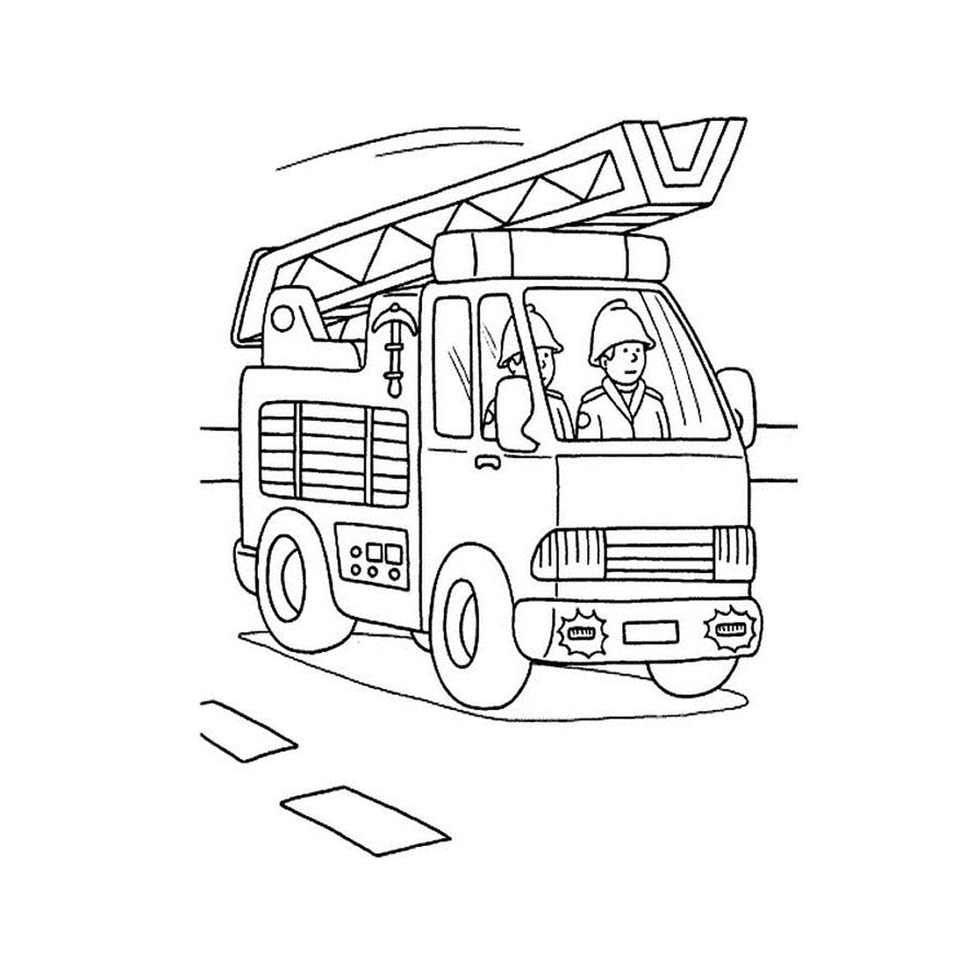   Un camion de pompiers 