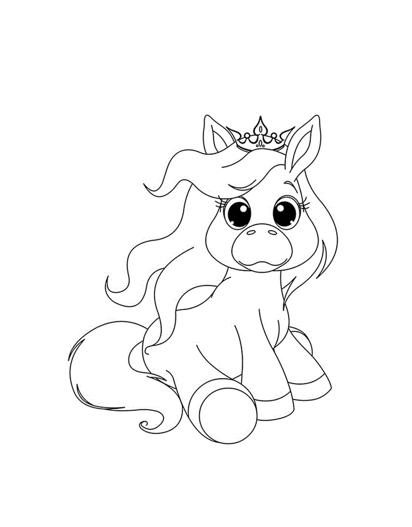   bébé poney princesse 