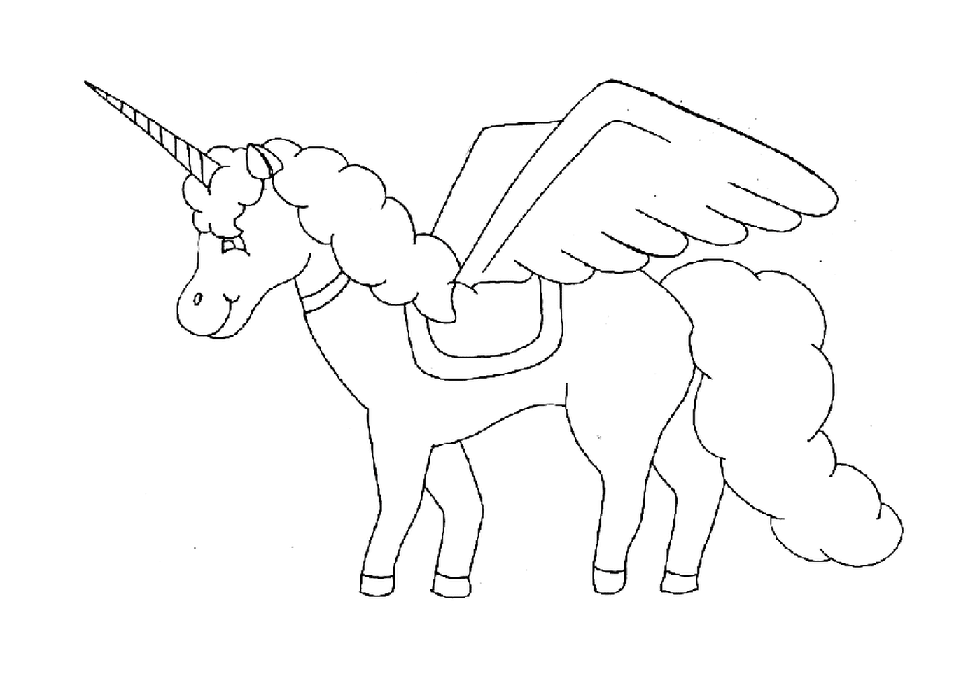  cheval avec des ailes 