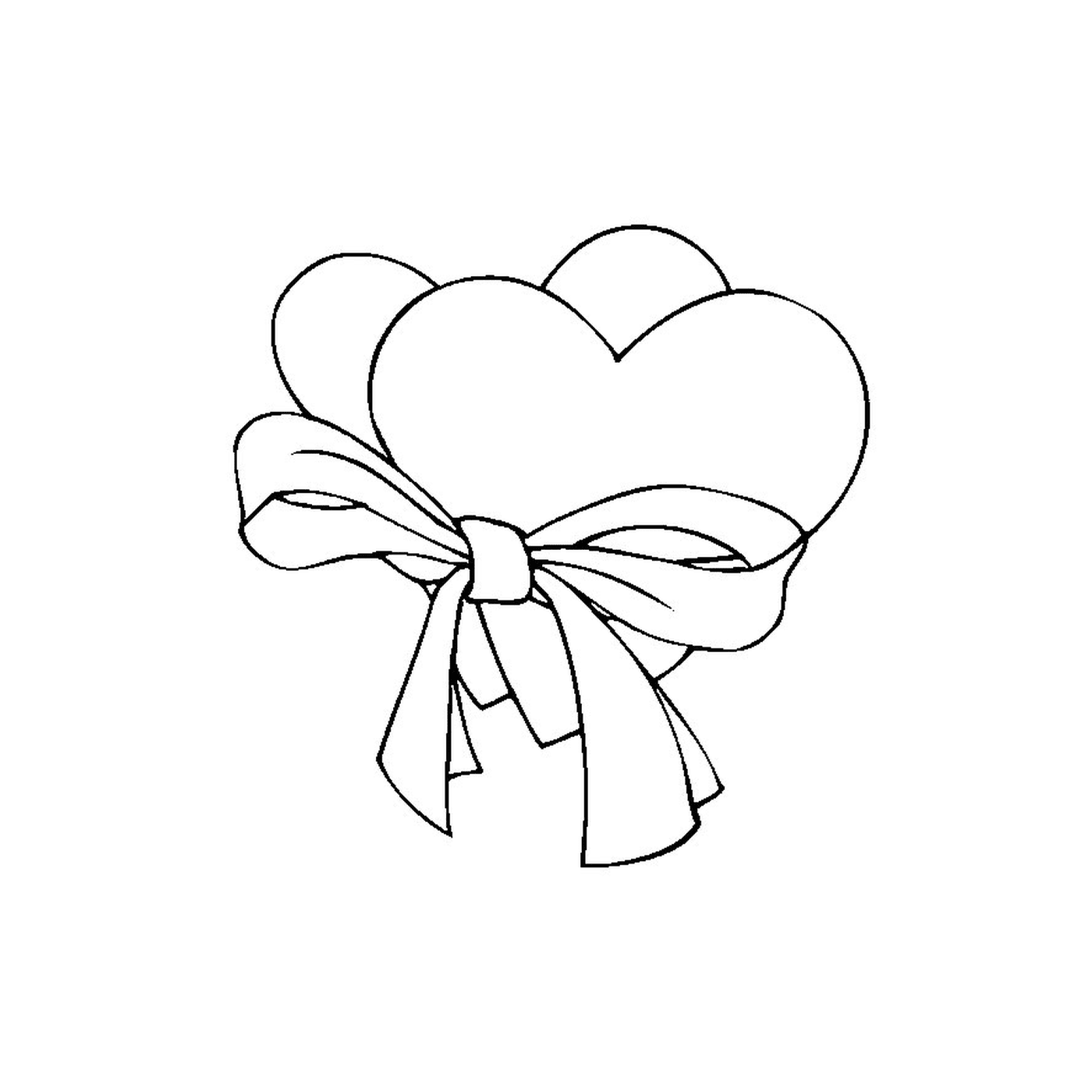  Un cœur avec un arc 