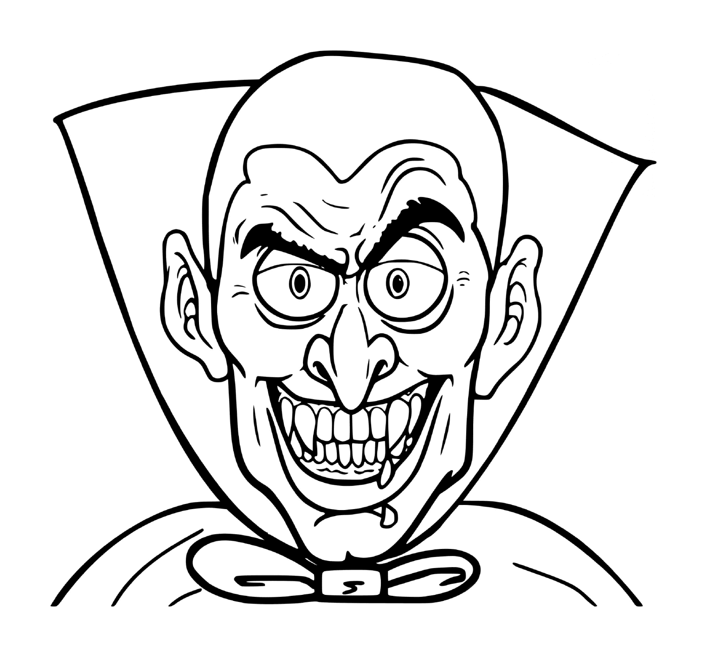   Dracula, vampire effrayant 