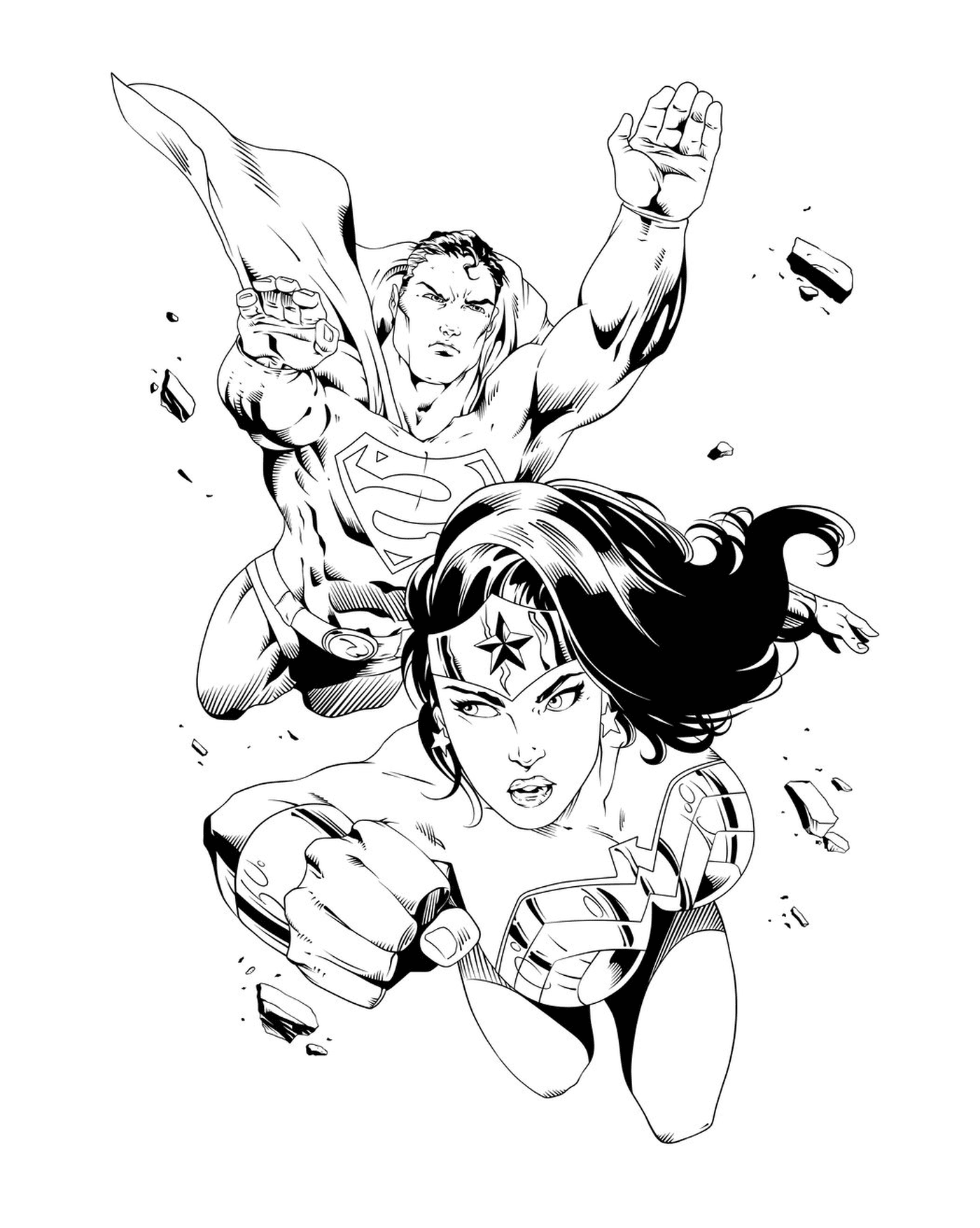   Wonder Woman avec Superman 