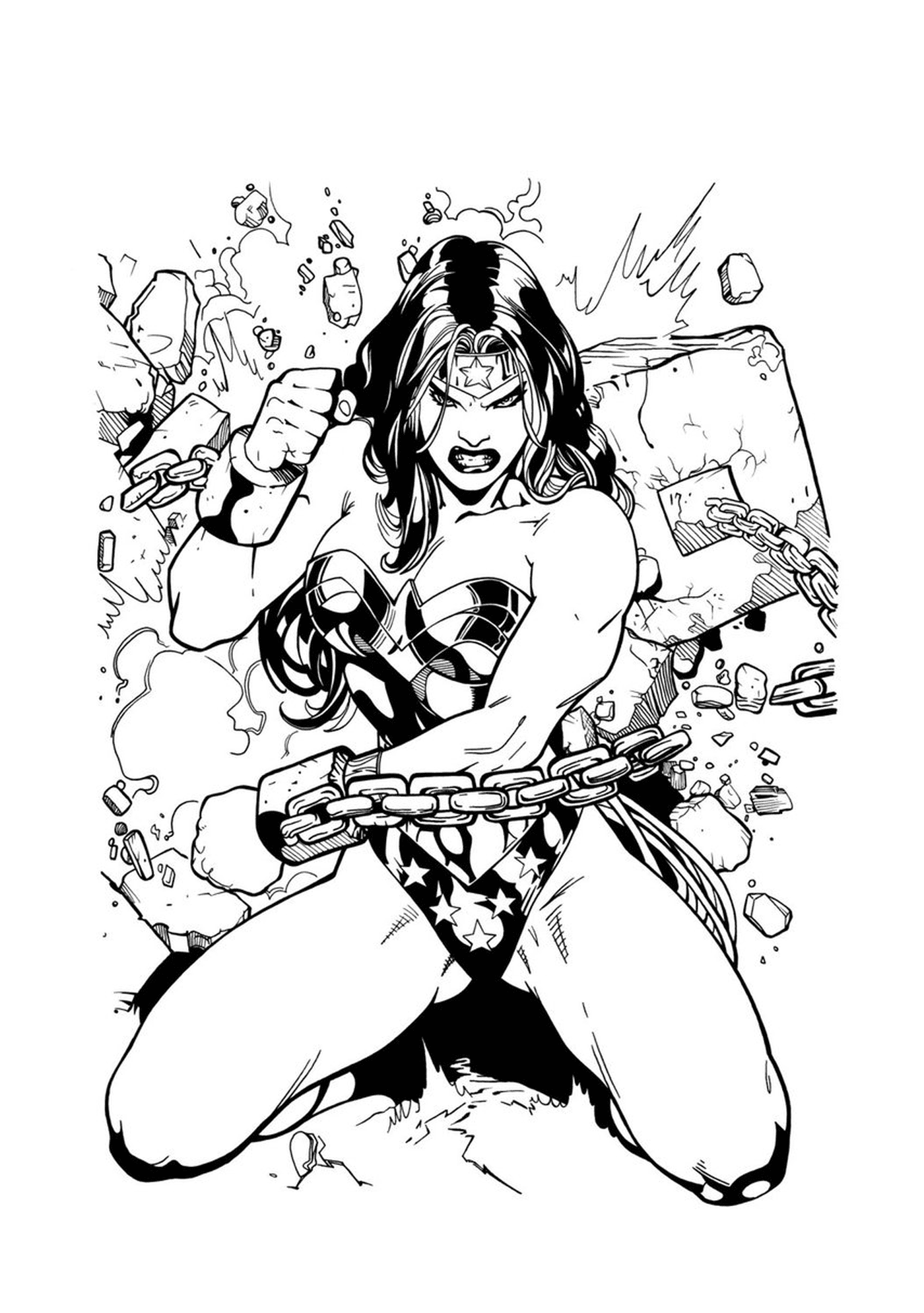   Wonder Woman en encrage 