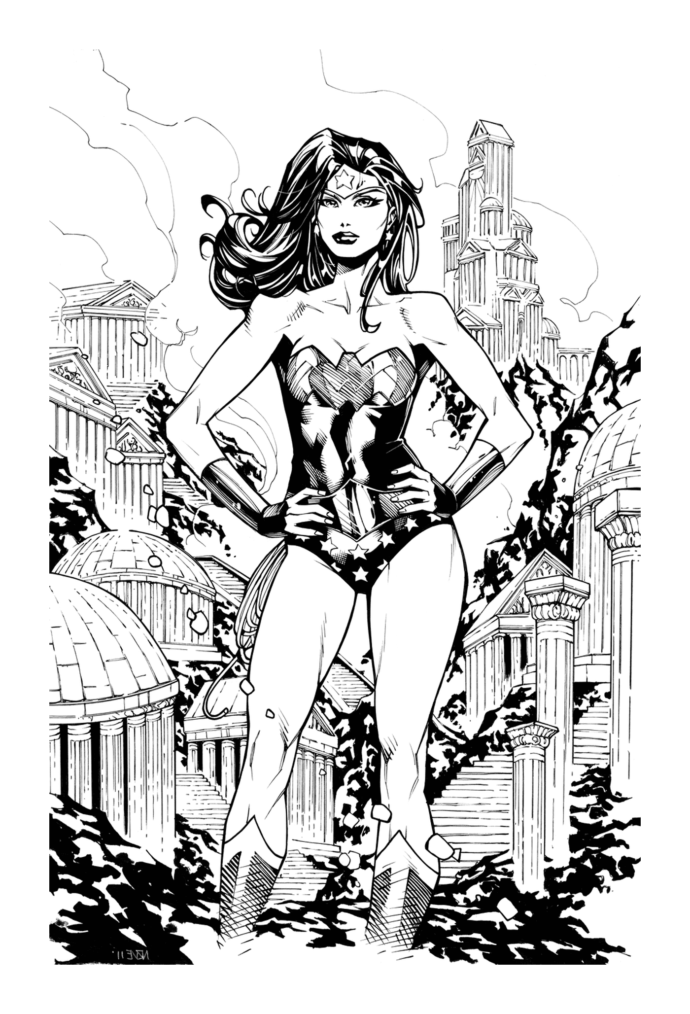   Wonder Woman dans la ville 