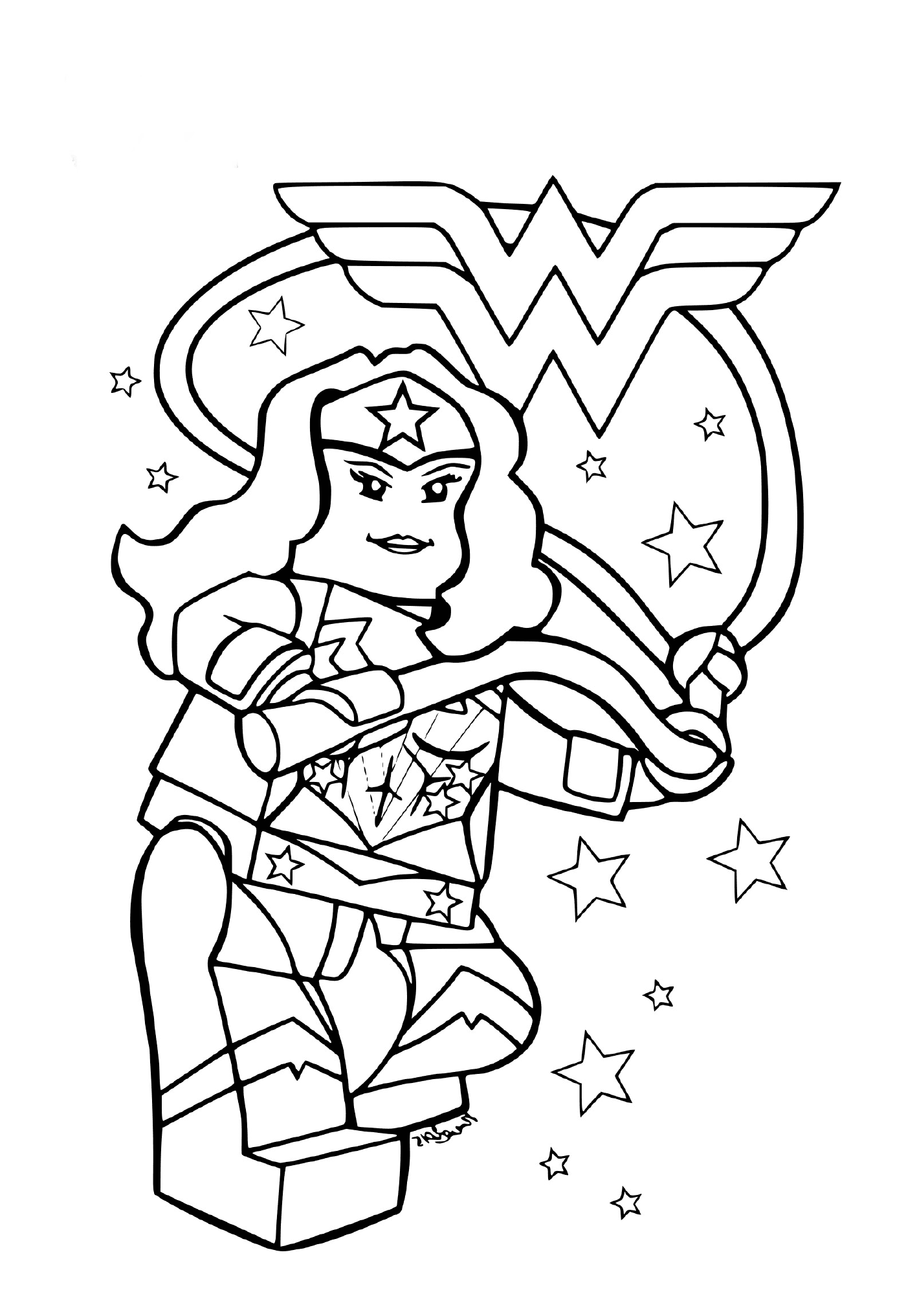   Lego Wonder Woman et Super Girl 