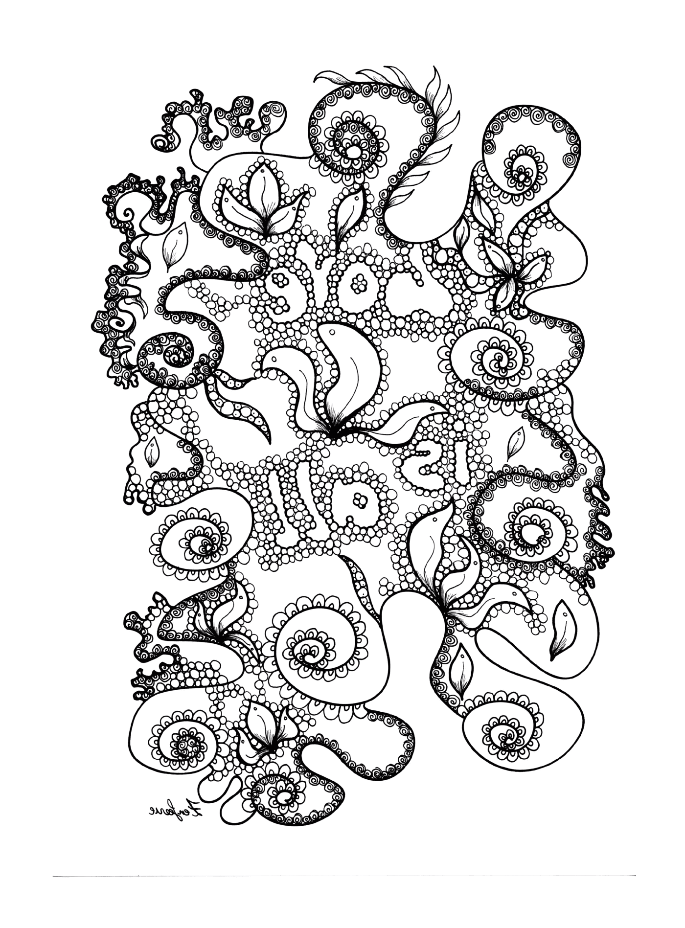   Créature marine avec des tentacules 